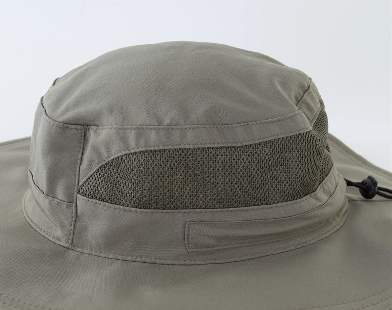 Connectyle Men's Outdoor Mesh Boonie Sun Hat Wide Brim UV Protection Fishing Hat (Army Green) - Image 2